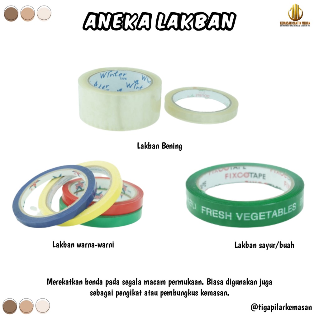

Lakban bening/solatip