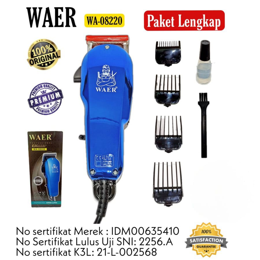 Hair Clipper Original WAER WA-082200 ,CUKURAN RAMBUT LISTRIK ALAT CUKUR