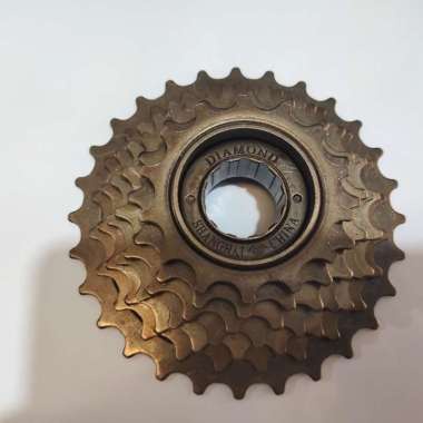 (Gratis Ongkir &amp; COD) Sprocket Gir Belakang Diamond 7 Speed Drat Ulir