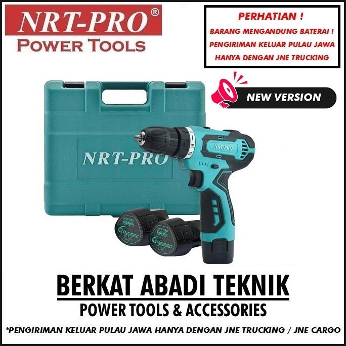 Nrt-Pro Dc 330 Bor Cordless Drill Baterai Tangan Charger Cas 12V Mesin Termurah