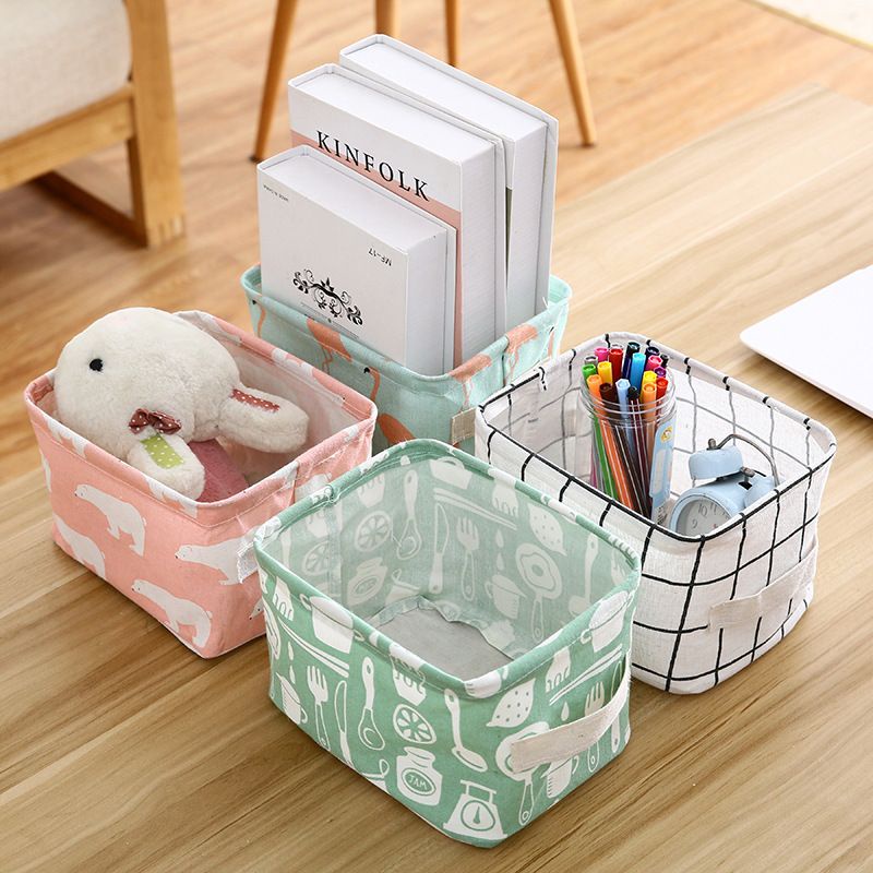 Keranjang Penyimpanan Mini | Storage Box Mini Serbaguna | Box Lipat Mini Serabaguna