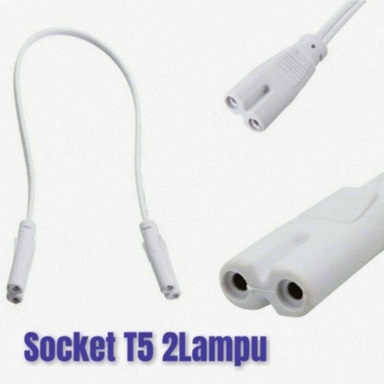 SOKET LAMPU T5 SOKET SAMBUNGAN T5 KABEL POWER T5 SAMBUNGAN 2ARAH