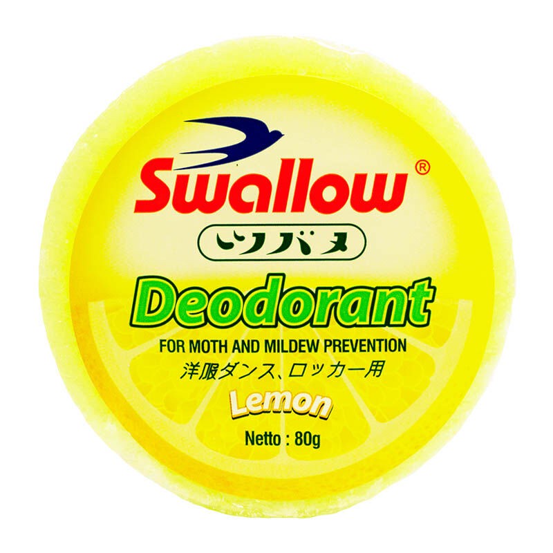 Kamper Swallow Deodorant Lemon 80 Gr Anti Ngengat Pengharum Ruangan