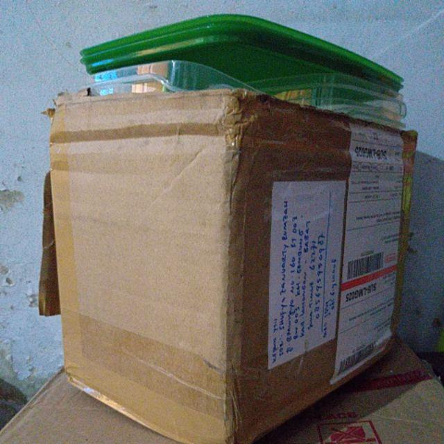 1.tempat Makanan,kotak Makan Murah Set 17 Pcs Hijau,lunch Box .