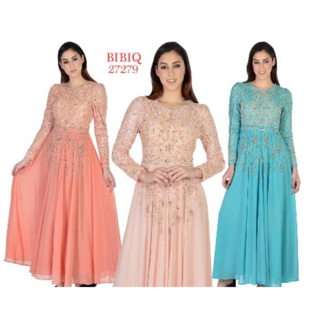 Baju Gamis Maxidress Gaun Pesta BIBIQ 27279