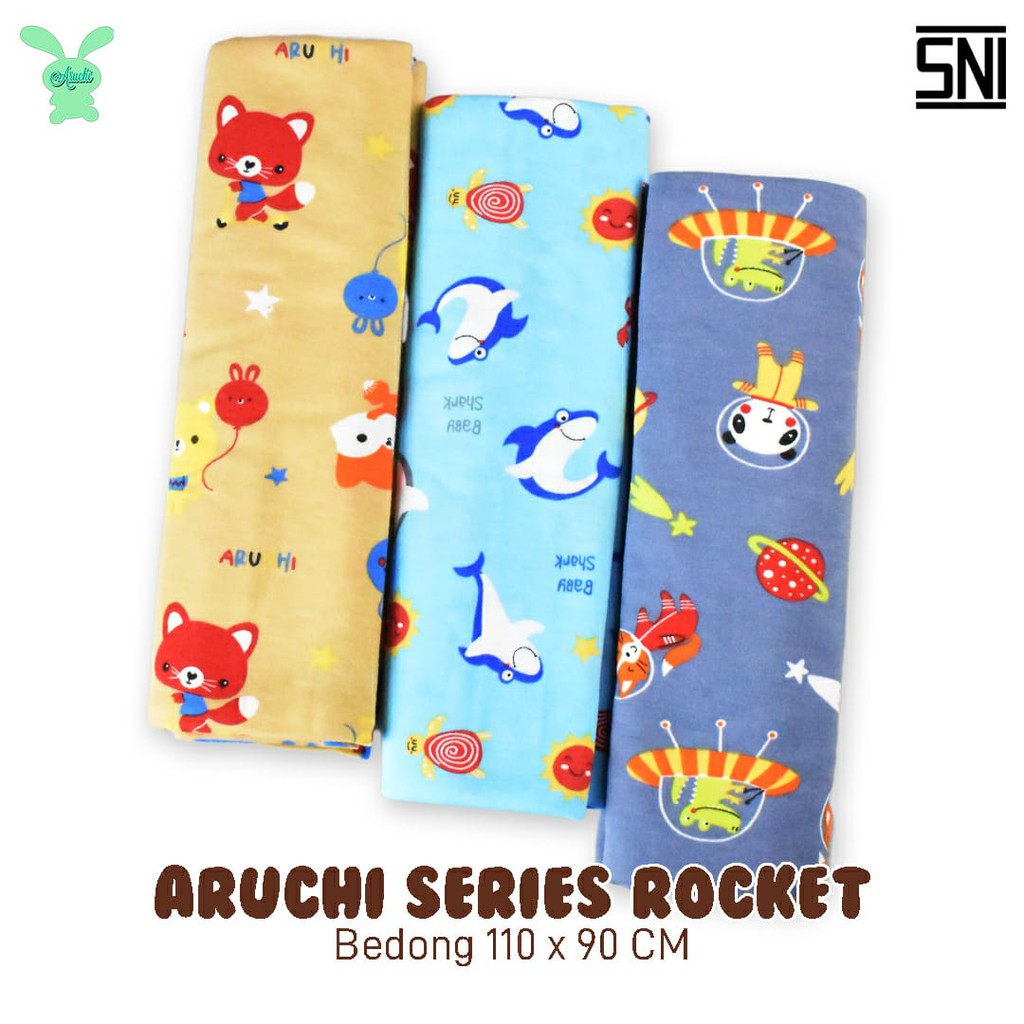 3pcs Bedong Bayi Aruchi Bahan Lembut &amp; Nyaman