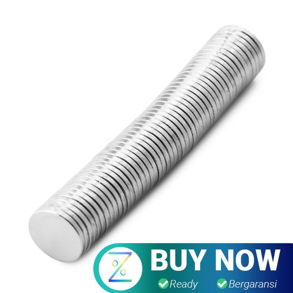 Powerful Neodymium Magnet NdFeB N38 50 PCS - Silver