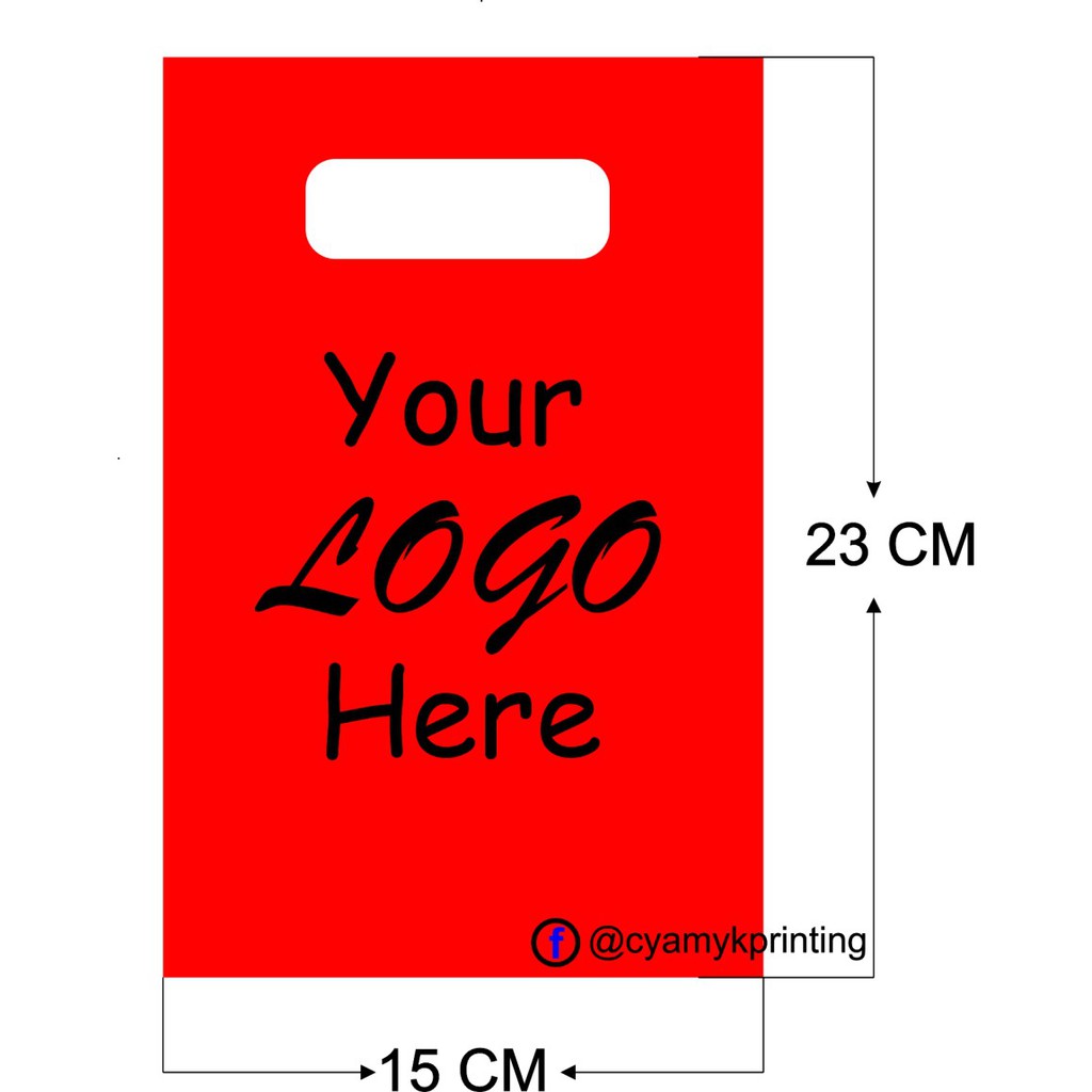 

Plastik Plong kemasan 15x23 Plus Sablon shopping bag