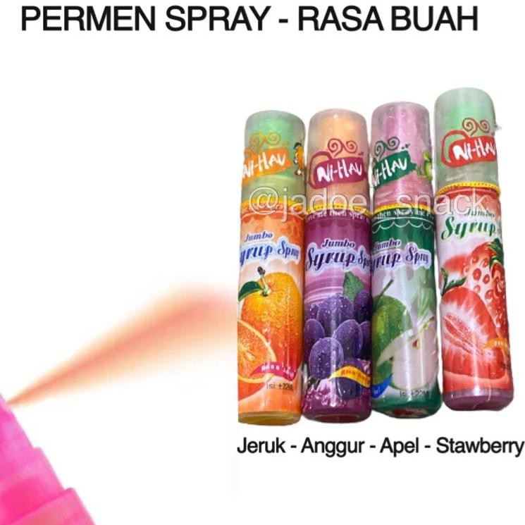

7.7 Permen Spray Candy - Permen Magisc Spray - Permen asam Rasa Buah bumy jadoelsnack