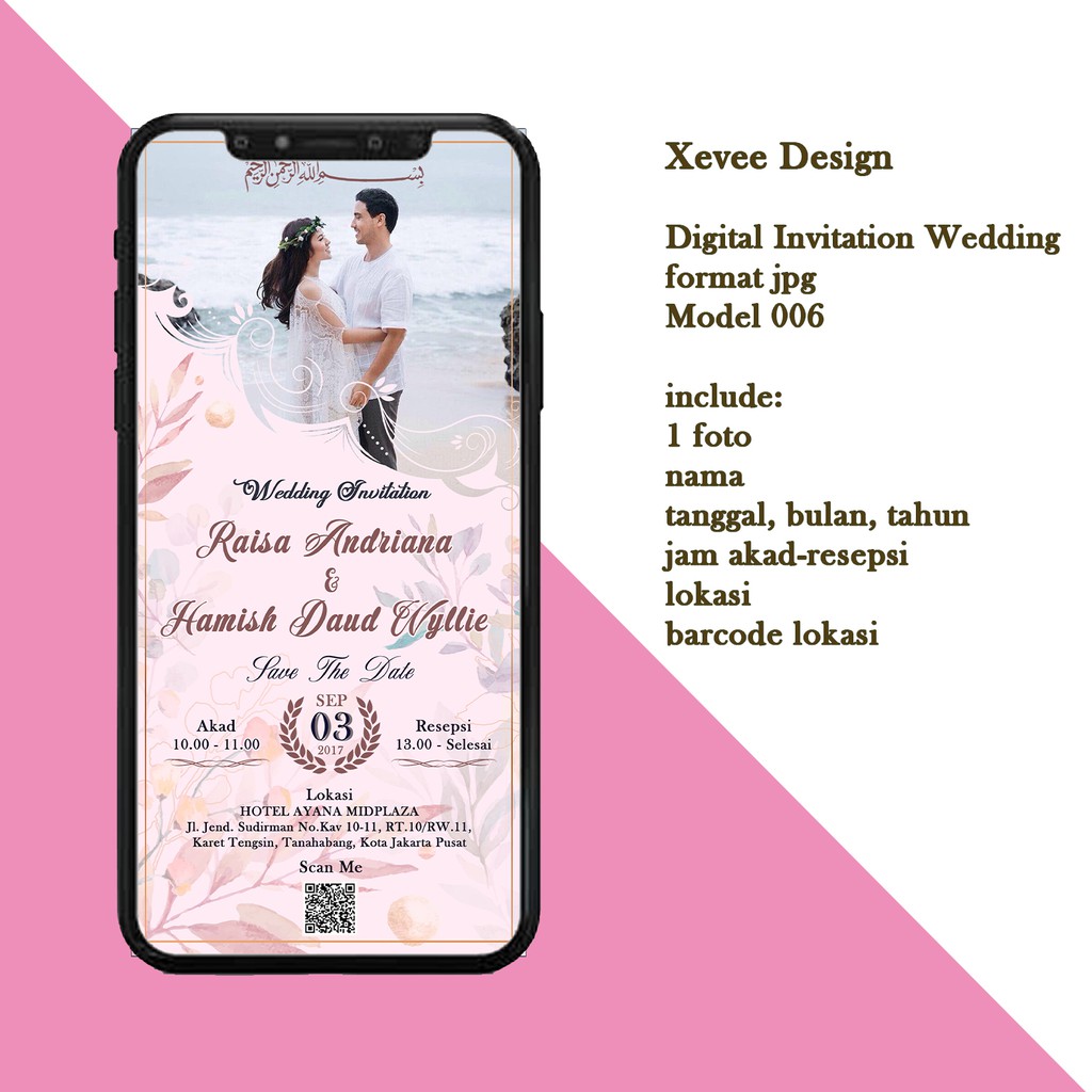  DENGAN FOTO TERMURAH UNDANGAN  DIGITAL E INVITATION 