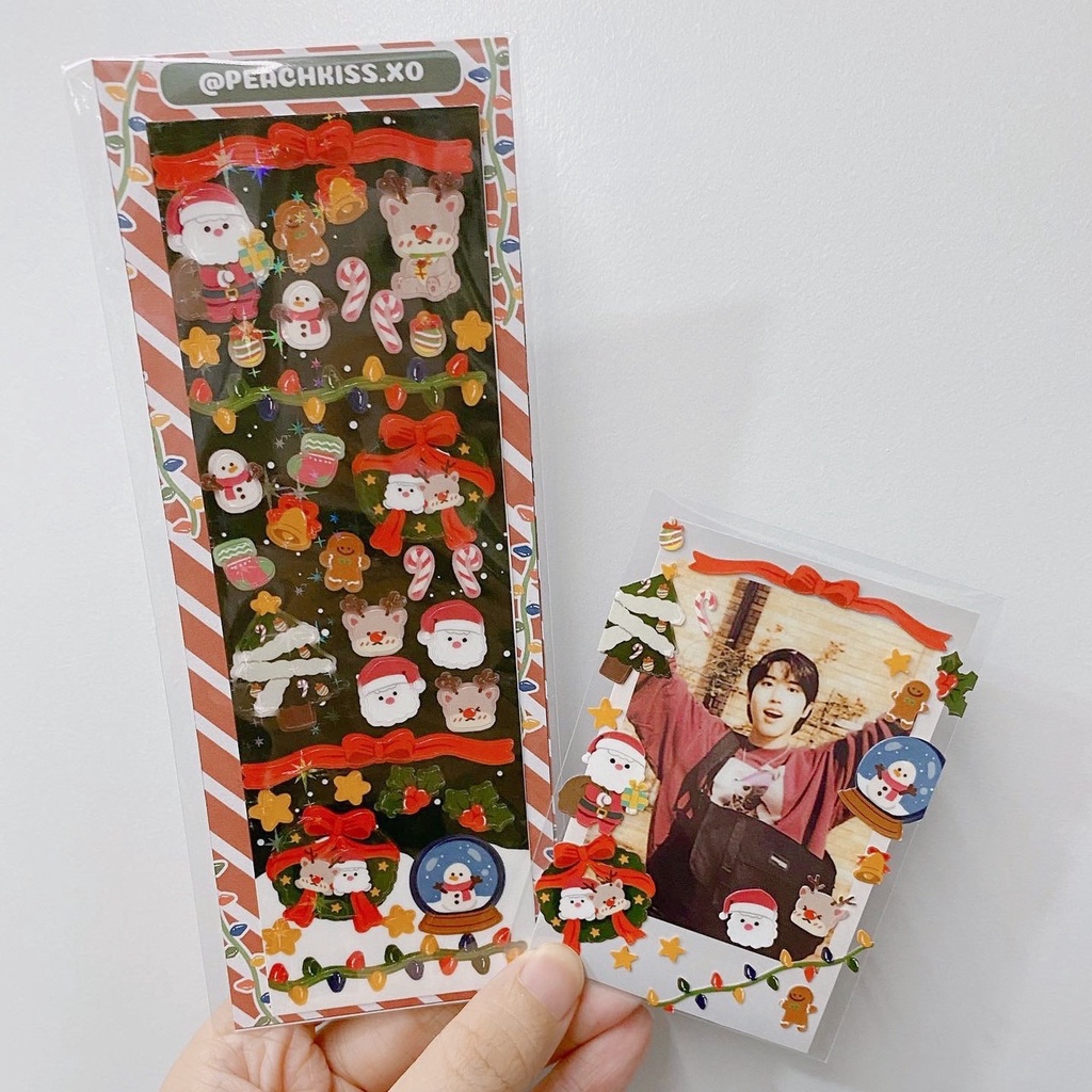 Stiker Dekorasi Deco Photocard / Journal / Polcos Christmas Xmas by @peachkiss.xo