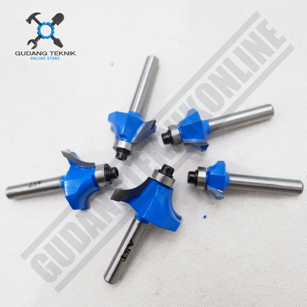 Mata Profil Kayu BEADING BIT 1/4&quot; x 1/8&quot; 3/16&quot; 1/4&quot; 5/16&quot; 3/8&quot; AST / Mata Trimmer Router 1/4 Inch x 1/8 3/16 1/4 5/16 3/8 AST BEADING BIT AST