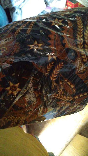 Maxi Cape Batik Sogan Premium Kondangan Modern Casual Kaftan