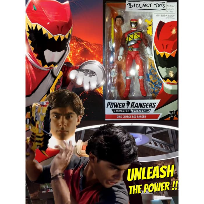 Power Rangers Dino Charge Kyoryu Red Ranger Kyoryuger Hasbro SHF Size