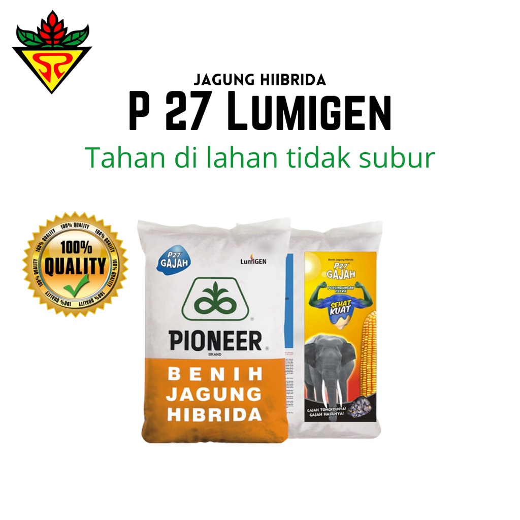 Benih Bibit Jagung Pioneer P27 Gajah Lumigen 1Kg | Terjamin Keaslian Produk