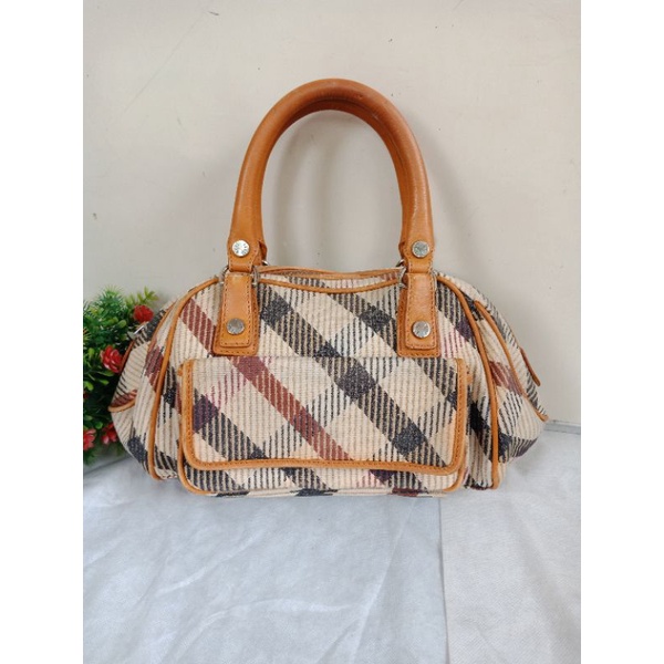 HANDBAG ORIGINAL DAKS  (TAS DAKS) KOMBINASI KANVAS MIX KULIT ASLI, KEREN &PATEN