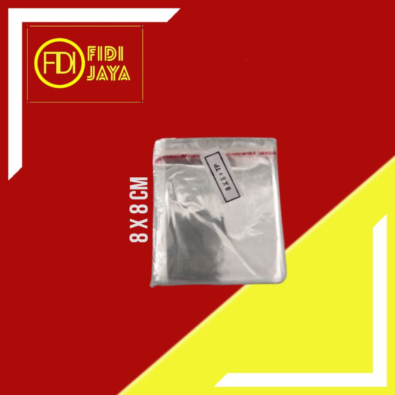 

PLASTIK OPP BENING 8 X 8 CM BUNGKUS ACCESSORIES