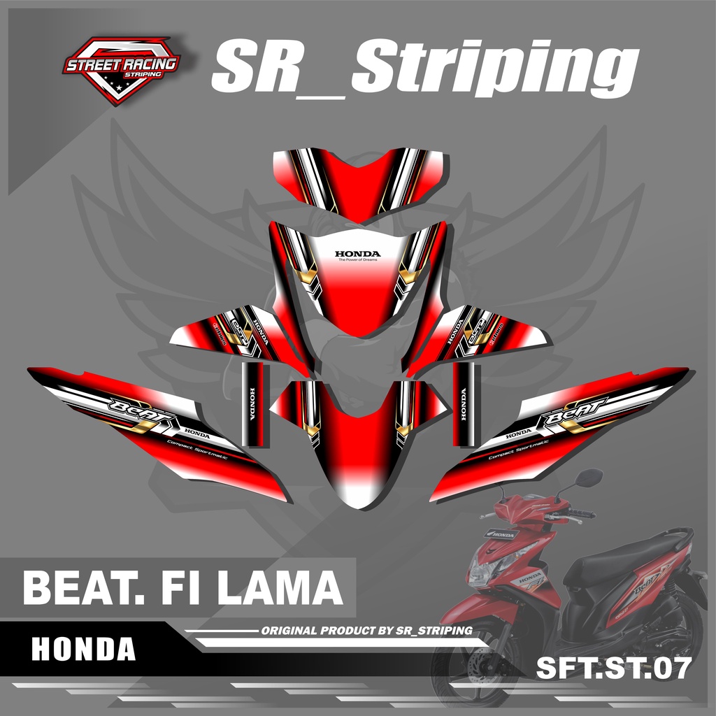 Decal Full Body Beat FI 2012-2015 - Sticker Decal BEAT FI 2012-2015. SFL.SR.07
