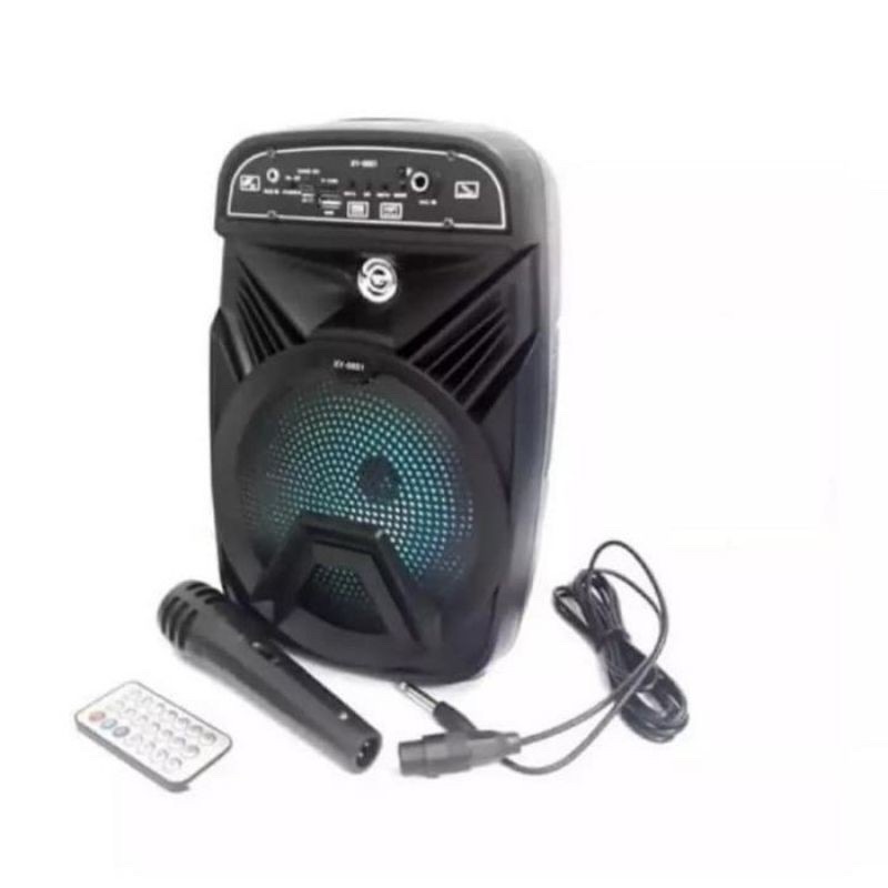 Speaker Bluetooth Karaoke Fleco F-6615 Bonus Mic + Remote