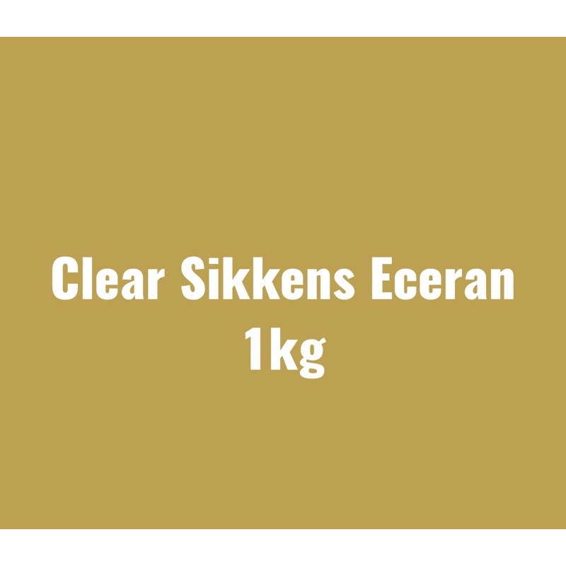 Clear sikkens HS eceran (KEMASAN KALENG POLOS)