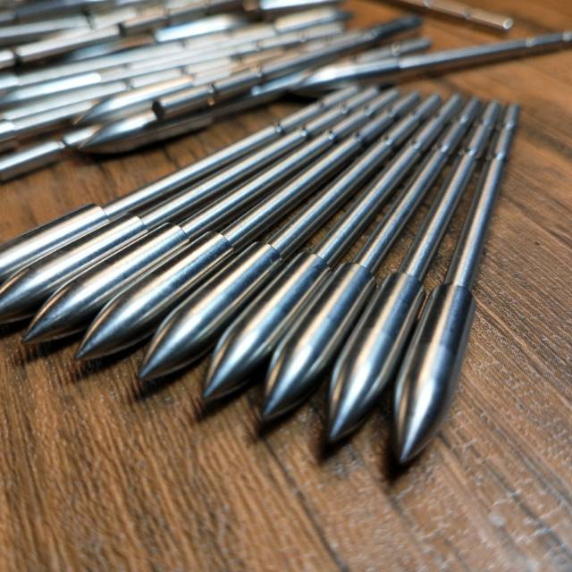 Musen X10 Arrow Tip - Point Carbon Aluminium Arrow for ID Shaft 3.2mm - Alu-Carbon Point