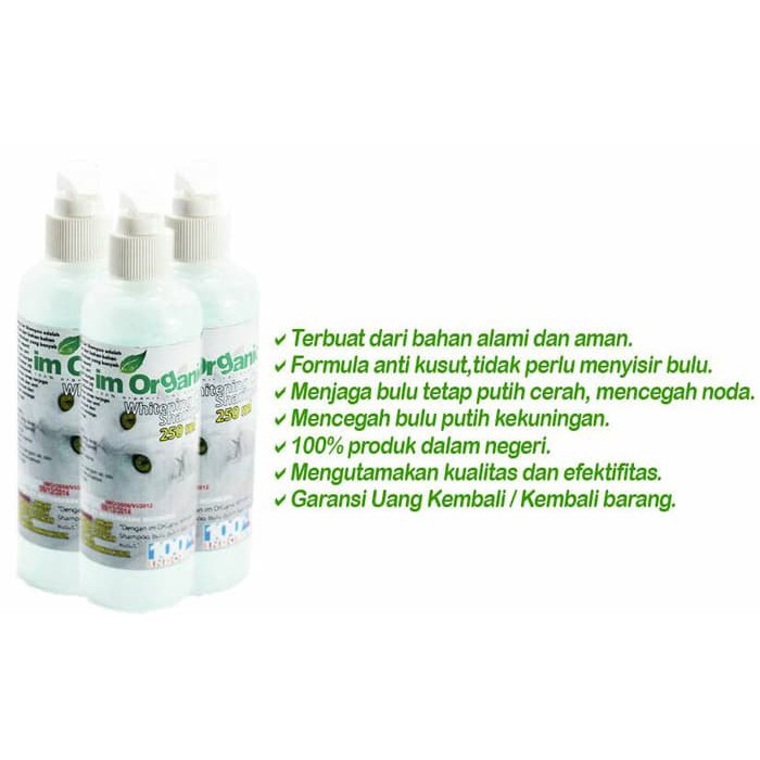 Im Organic White Shampoo 250ml - Shampoo Kucing