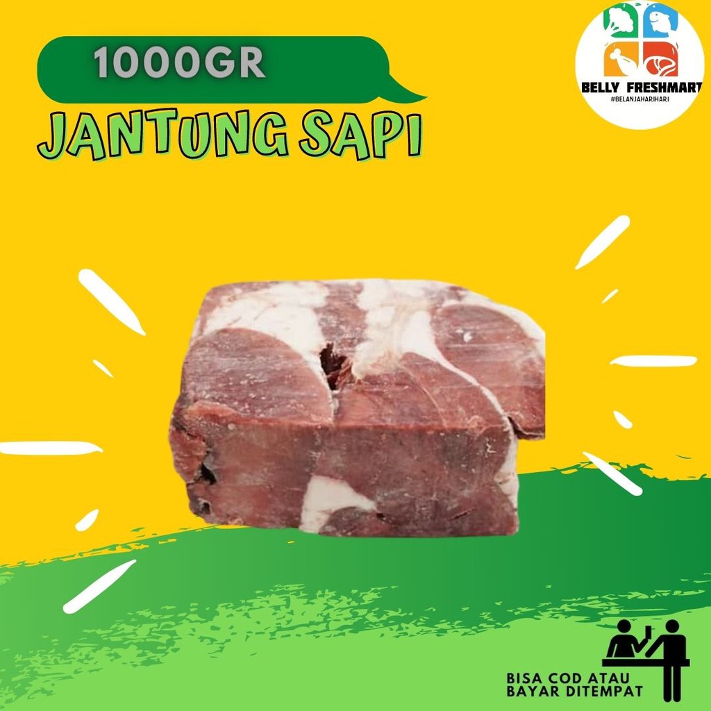 

Jantung Sapi 1Kg Bahan Masakan Daging Segar Siap Masak Halal