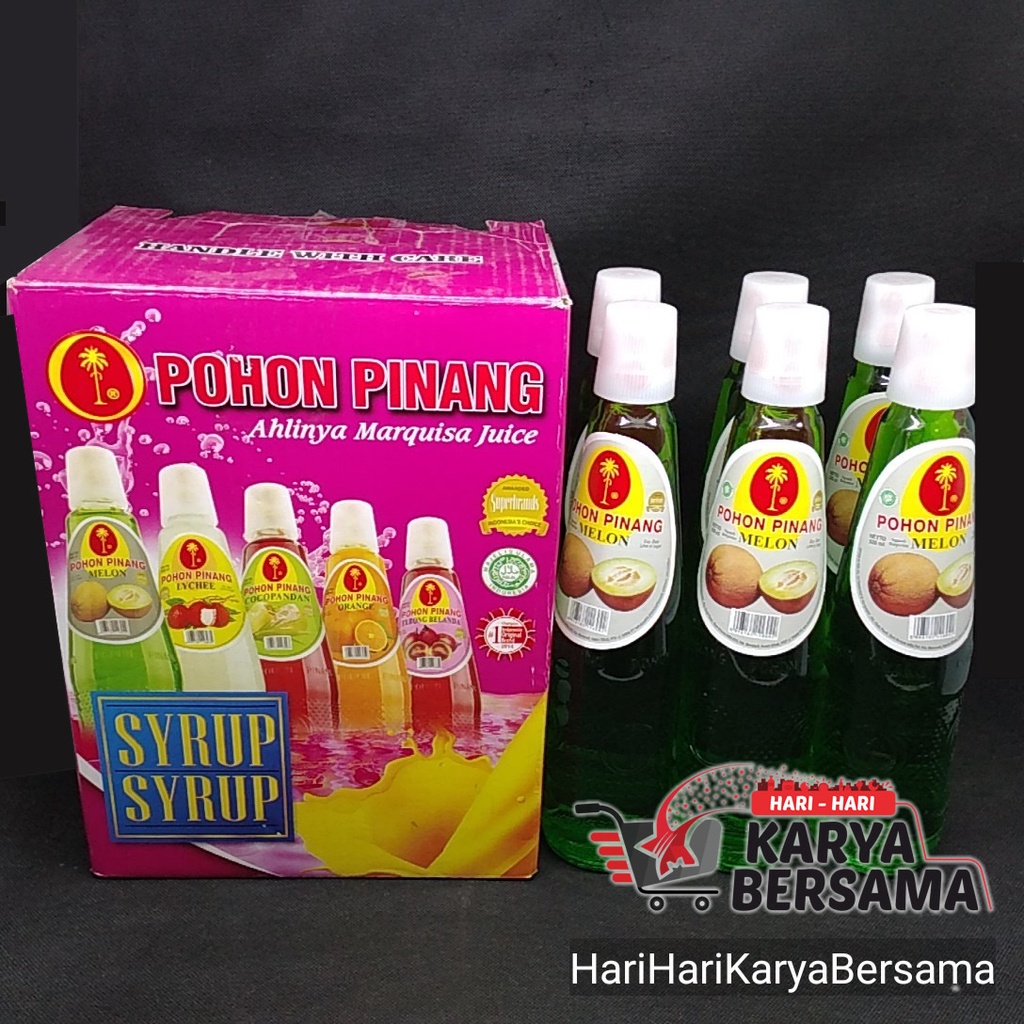 

POHON PINANG SYRUP SIRUP MELON ISI 6 BOTOL 600ML - PER KARTON