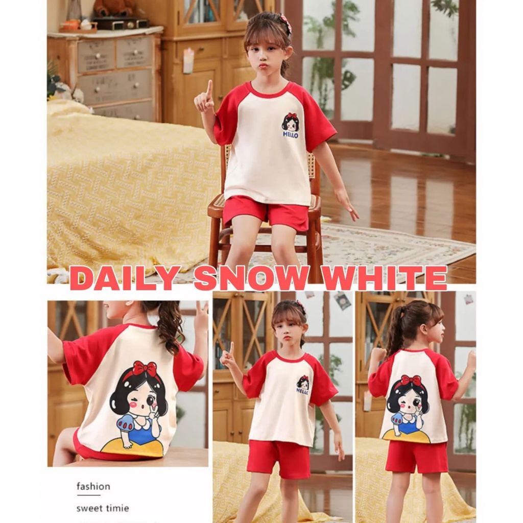 BAJUKIDDIE SETELAN DAILY BAJU TIDUR SANTAI ANAK CEWEK COWOK FASHION KOREA IMPOR