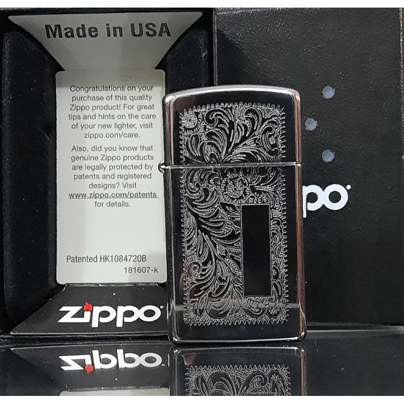 ORIGINAL ZIPPO 1652 SLIM VENETIAN CHROME