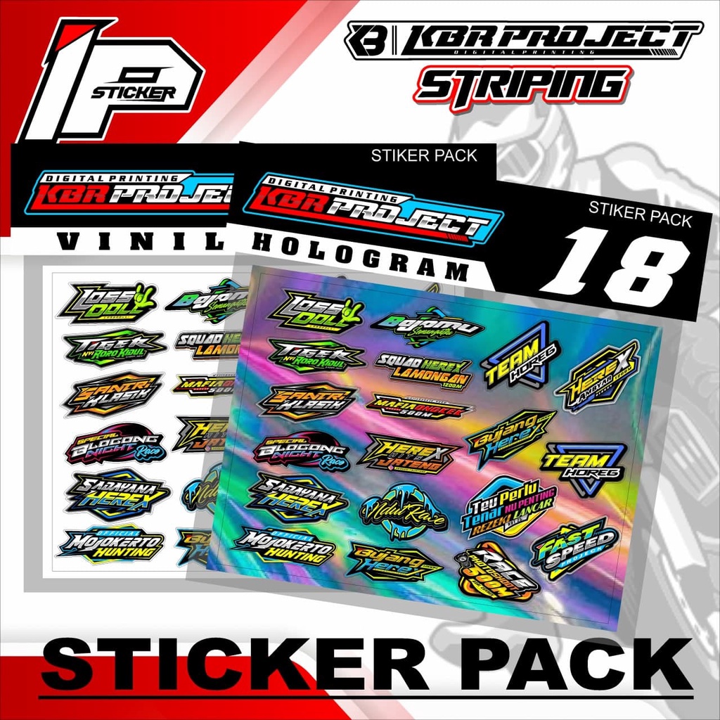 

Sticker Pack - Sticker Pack Variasi List Sticker Pack.18 Design IPING STICKER