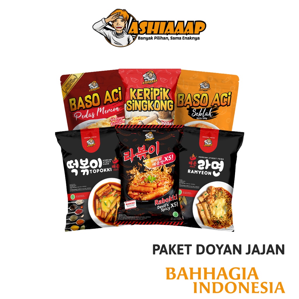 

Ashiaaap Food PAKET DOYAN JAJAN Varian Best Seller By Atta Halilintar