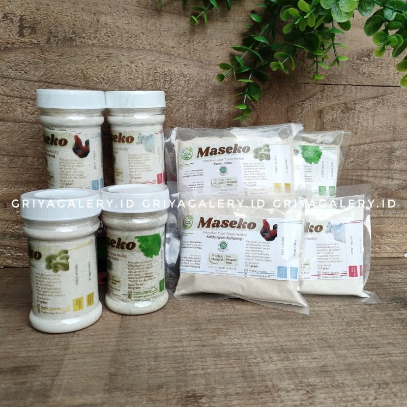 

Kaldu Lingkar Organik Maseko Botol Refill Ayam Kampung, Jamur, Sapi, Kelor, Organic Non MSG, Non GMO