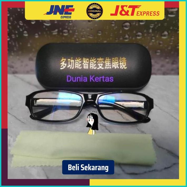 Kacamata Baca Plus Ajaib Autofocus Plus Box Hitam Exclusive - BLACK