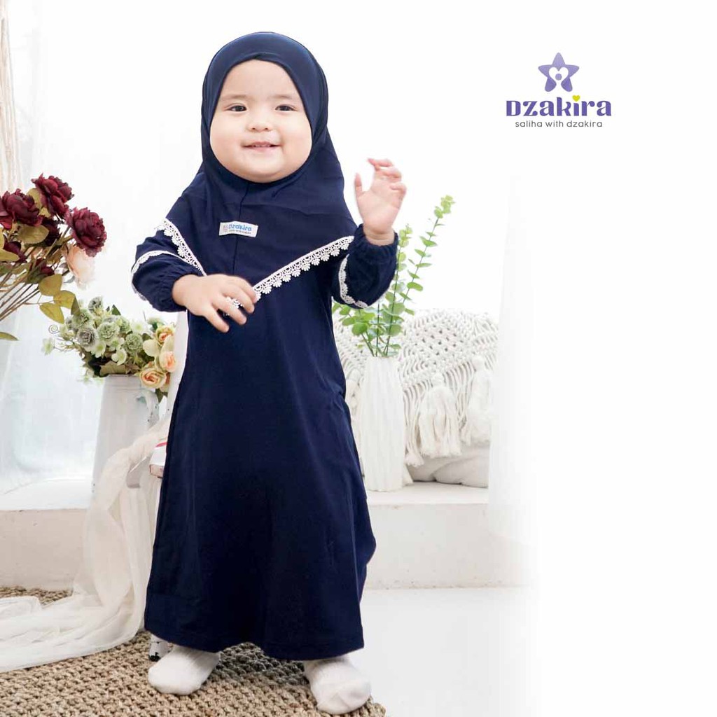 GAMIS BAYI 0-3thn RENDA KAIRA NAVY TWIST ORIGINAL by DZAKIRA