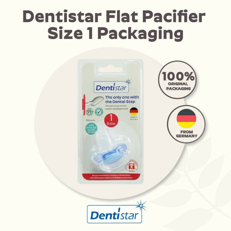 Empeng Dentistar Flat Shield Pacifier