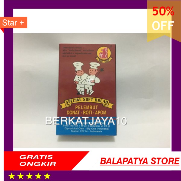 

STOK SISA 9 SAJA ! BURUAN !!! SPECIAL SOFT BREAD Bread Improver Pelembut Roti Donat Apom 40 Gram