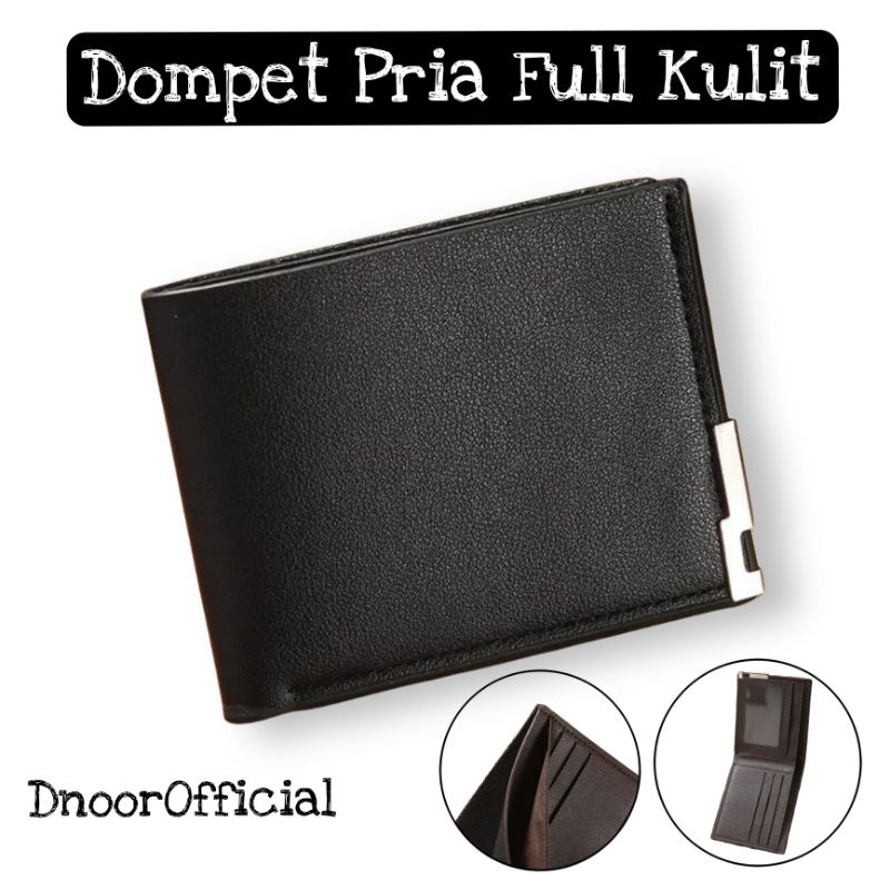 Dompet Polos Pria Import Full Kulit PU Berkualitas