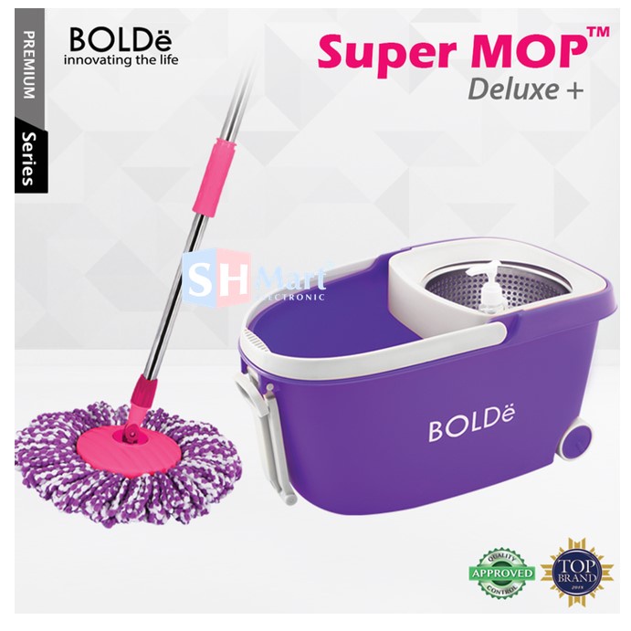 BOLDE ALAT PEL LANTAI SUPER MOP DELUXE+ RODA ORIGINAL (MEDAN)