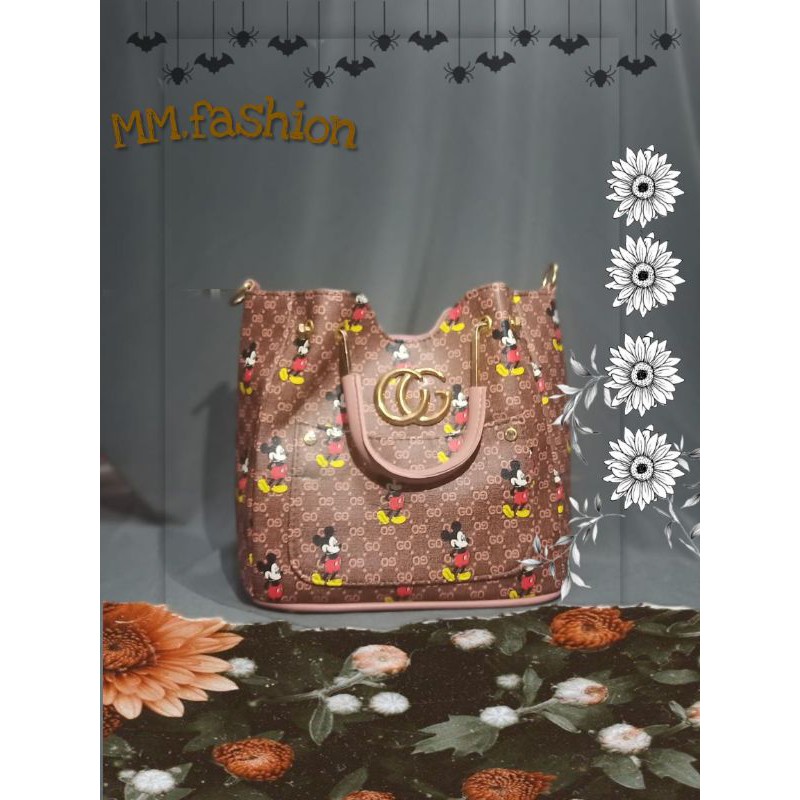 TAS GUCCI MOTIF MICKEY MOUSE