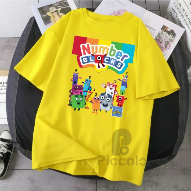 baju kaos anak nomber blockes