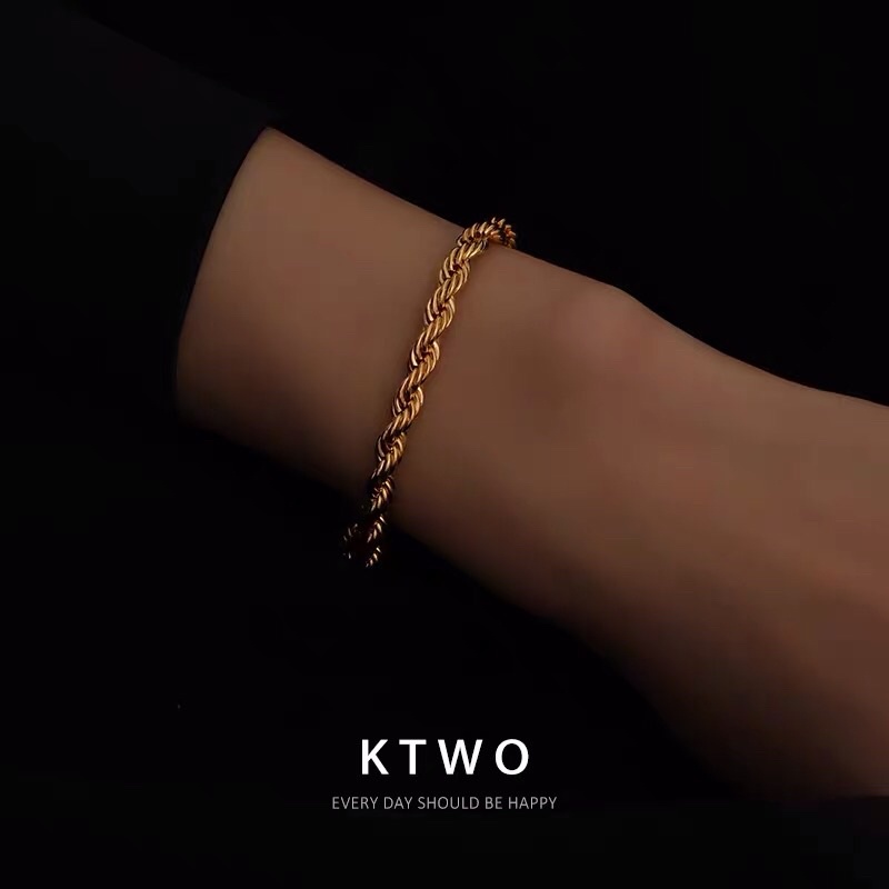 GELANG TITANIUM MODEL TAMBANG  / AKSESORIS / GELANG TITANIUM