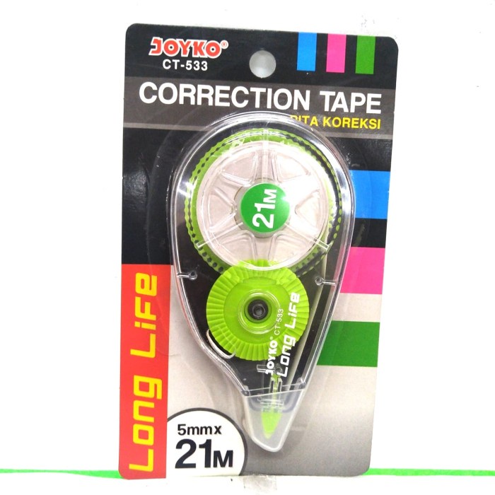 

Update Joyko Corection Tape Ct-533 Pita Koreksi Tipe -X Kertas Sale!!!