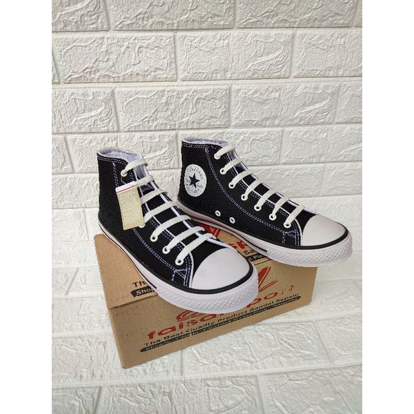 (BISA COD) Sepatu pria Sepatu Sneakers Conversese 70S High Black white  Boots/sepatu boot All Star terlaris termurah-Putih