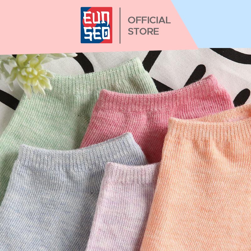 EUNSEO Kaos Kaki Semata Kaki Wanita Polos - Kaos Kaki Ankle Cute Fashion Korea Premium Import