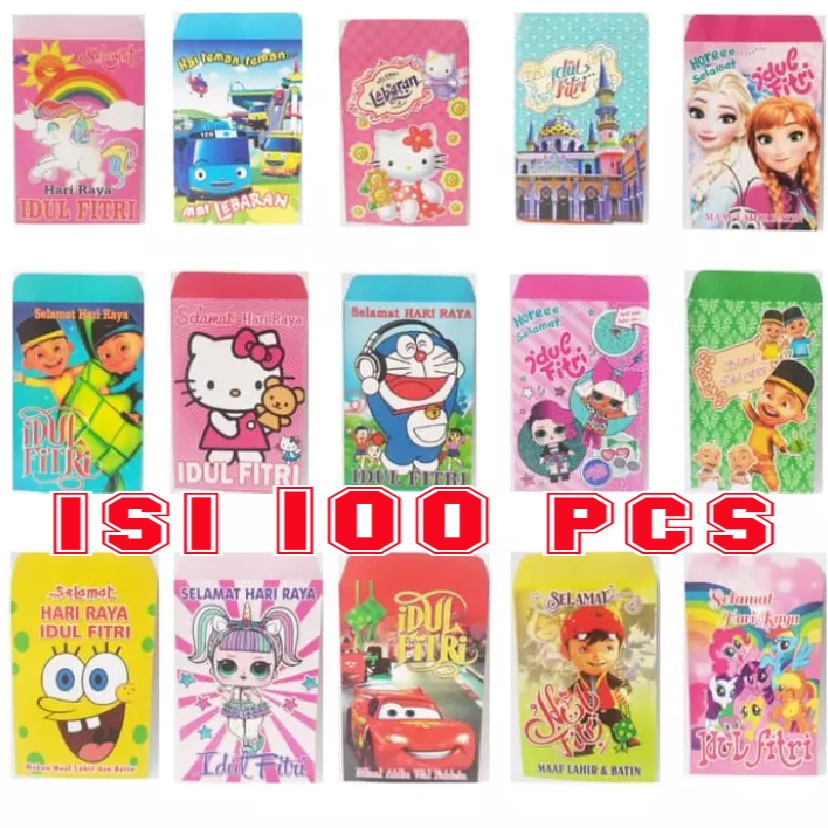 

Amplop Lebaran Lucu 1 PACK ISI 100 pcs / 50 pcs / 25 pcs LEMBAR motif /warna random