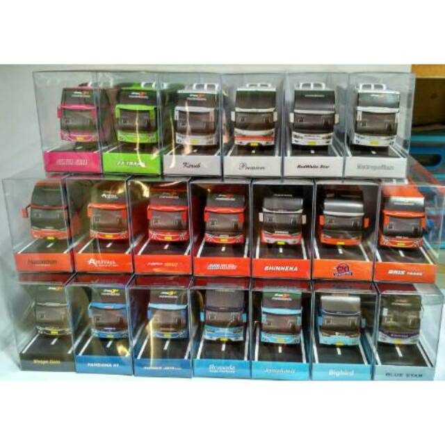 Ready Stock - Papercraft Bus Miniatur Bus Skala 1:60