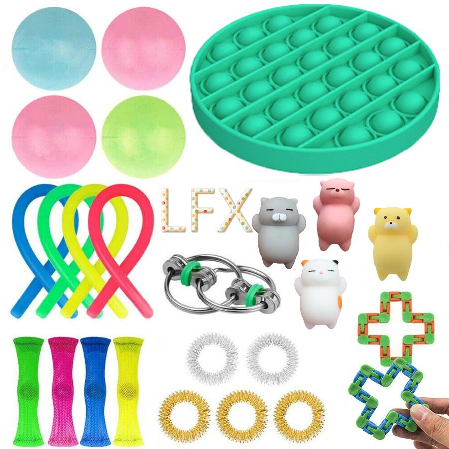 Pop It Set Mainan Sensorik Anak Dewasa Pereda Stres Pop It Set Mainan Sensorik Anak Dewasa Pereda Stres
