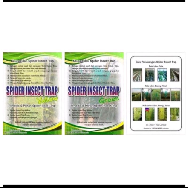 Spider Insect Trap Isi 20 Lembar