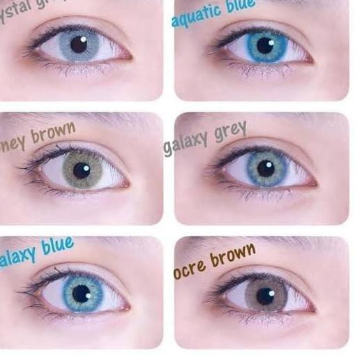 Sale Softlens New More Dubai MINUS GRAY BROWN ( -3.25 s/d -6.00) Crystal Grey Ocre Brown / Soflen